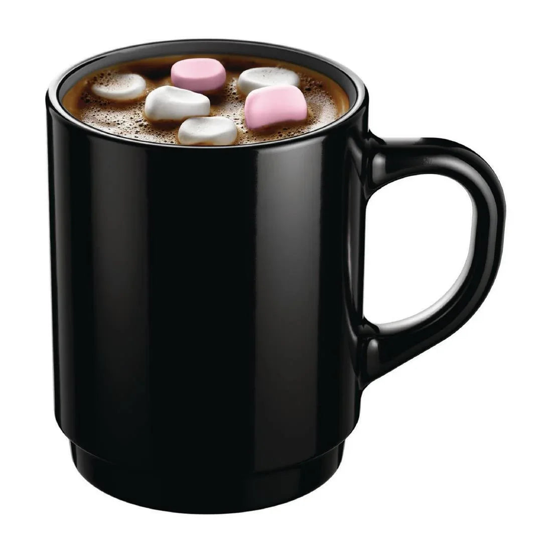 JC976 Mug Black Stackable - 250ml (Pack 6)