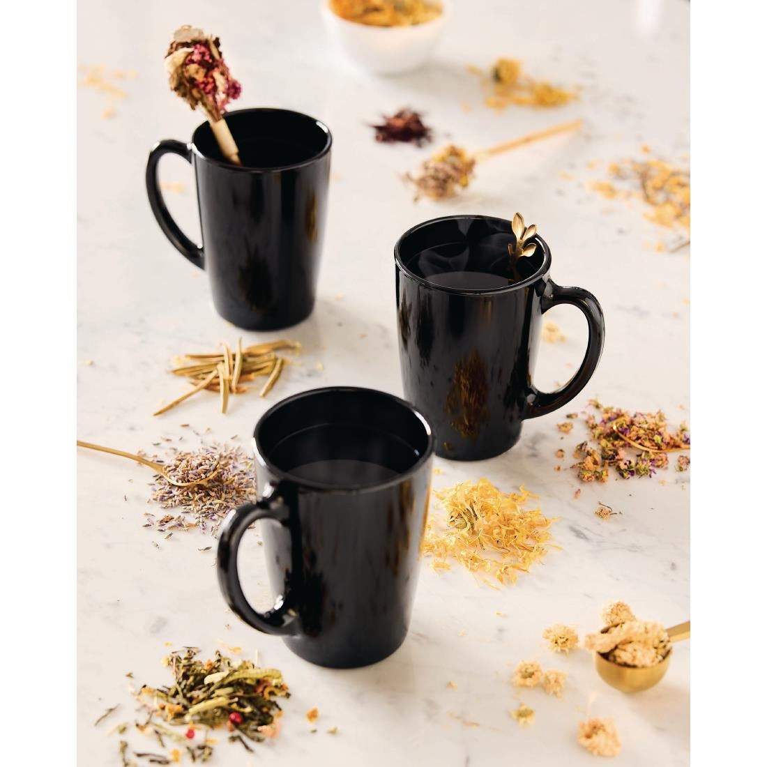 JC977 New Morning Mug Black - 320ml (Pack 6)