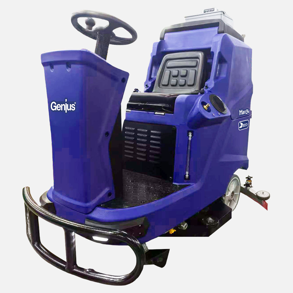 Genius MAX34 – Max-34RB Ride-On Battery Scrubber Dryer (Full Kit)