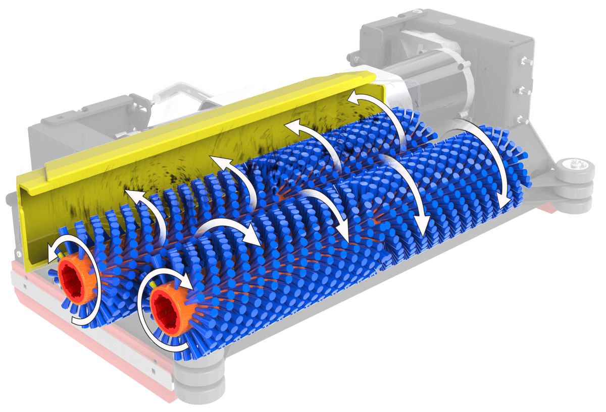 Timberline cylindrical cleaning-head illustration