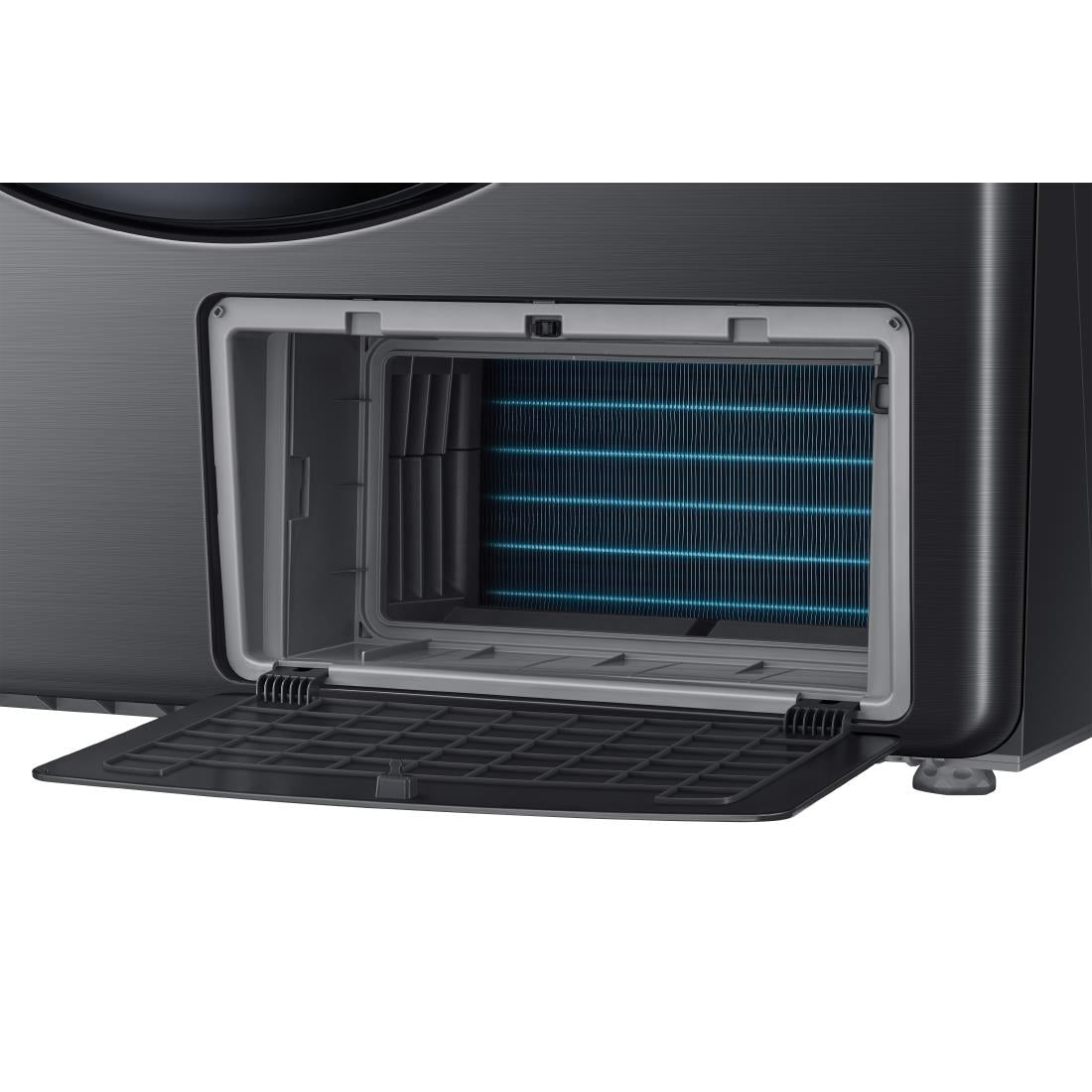 JD008 Samsung Series 9 DV16DG8600BVU1 16KG Heat Pump Tumble Dryer, Black