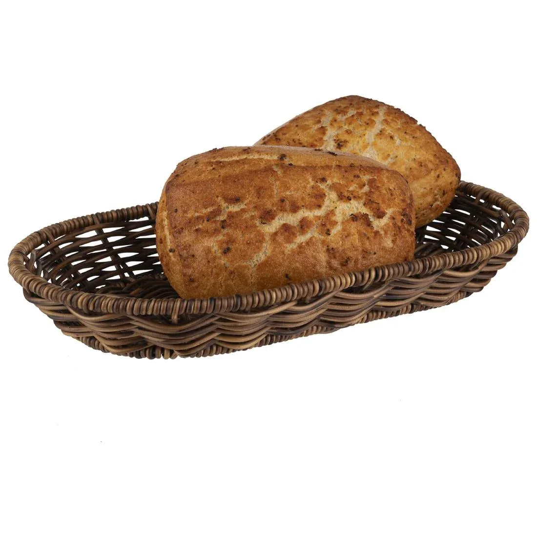 JD142 APS Cove Brown Oval Basket - 280x160x40mm