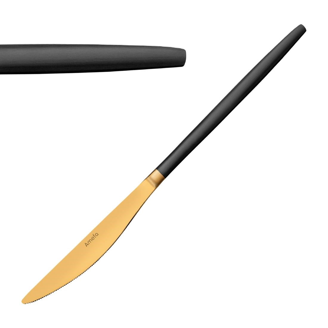 JD260 Amefa Soprano Black/Gold Pvd Table Knife (Pack 12)