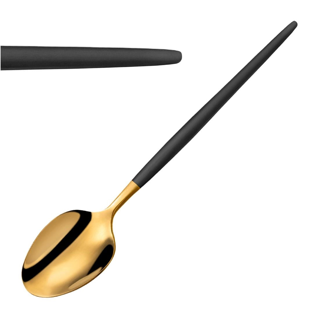 JD262 Amefa Soprano Black/Gold Dessert Spoon (Pack 12)