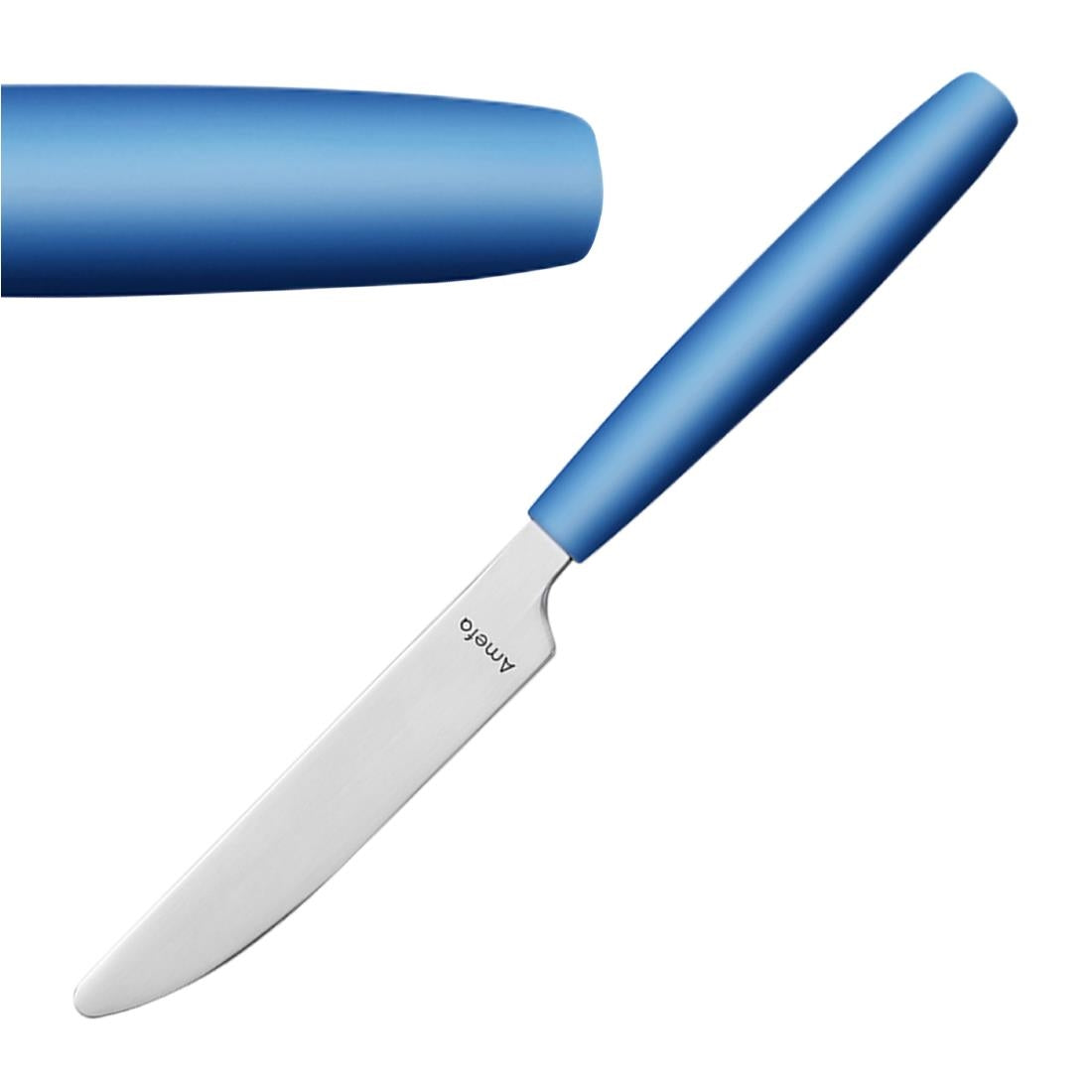JD267 Amefa Pixel Dessert Knife Blue (Pack 12)