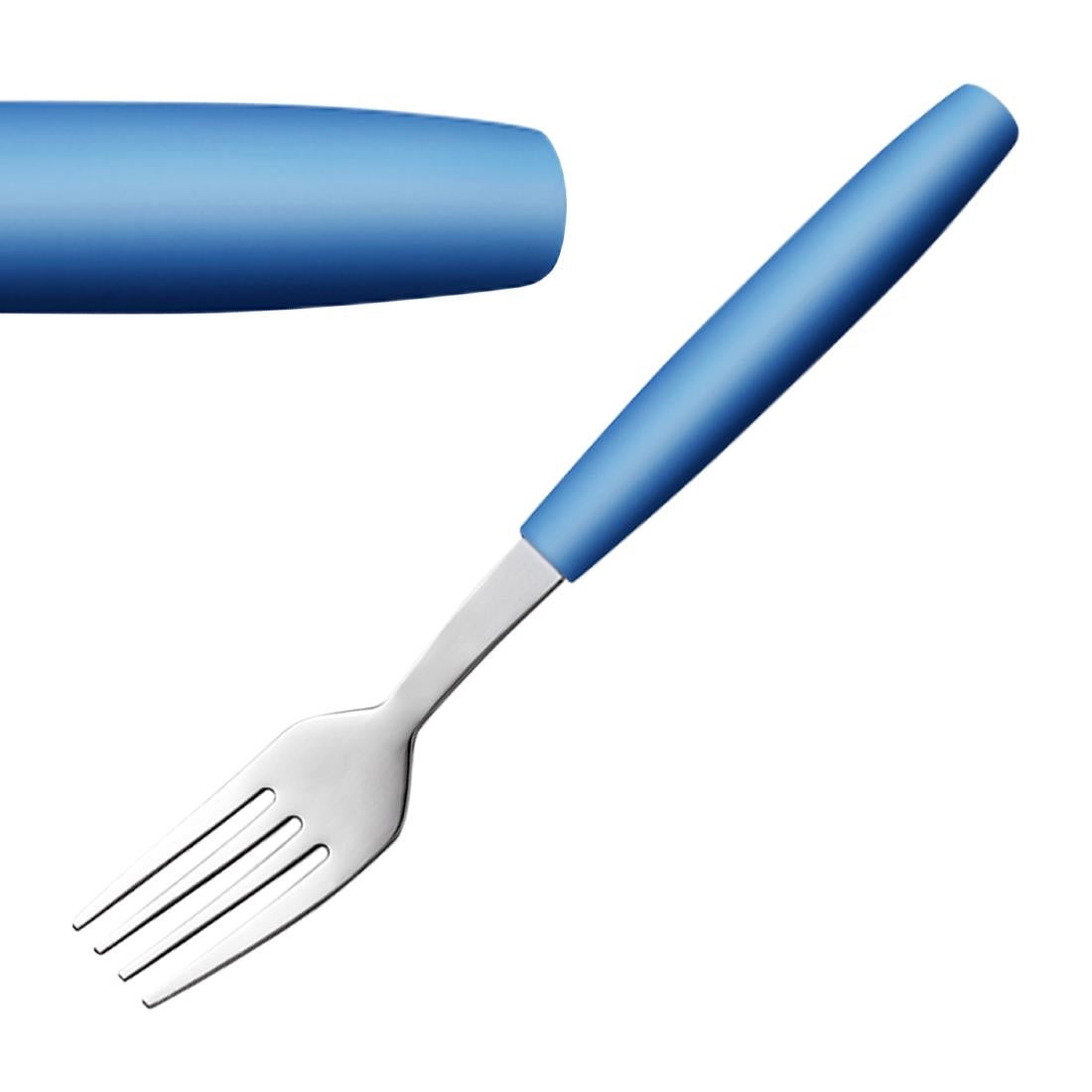 JD268 Amefa Pixel Dessert Fork Blue (Pack 12)