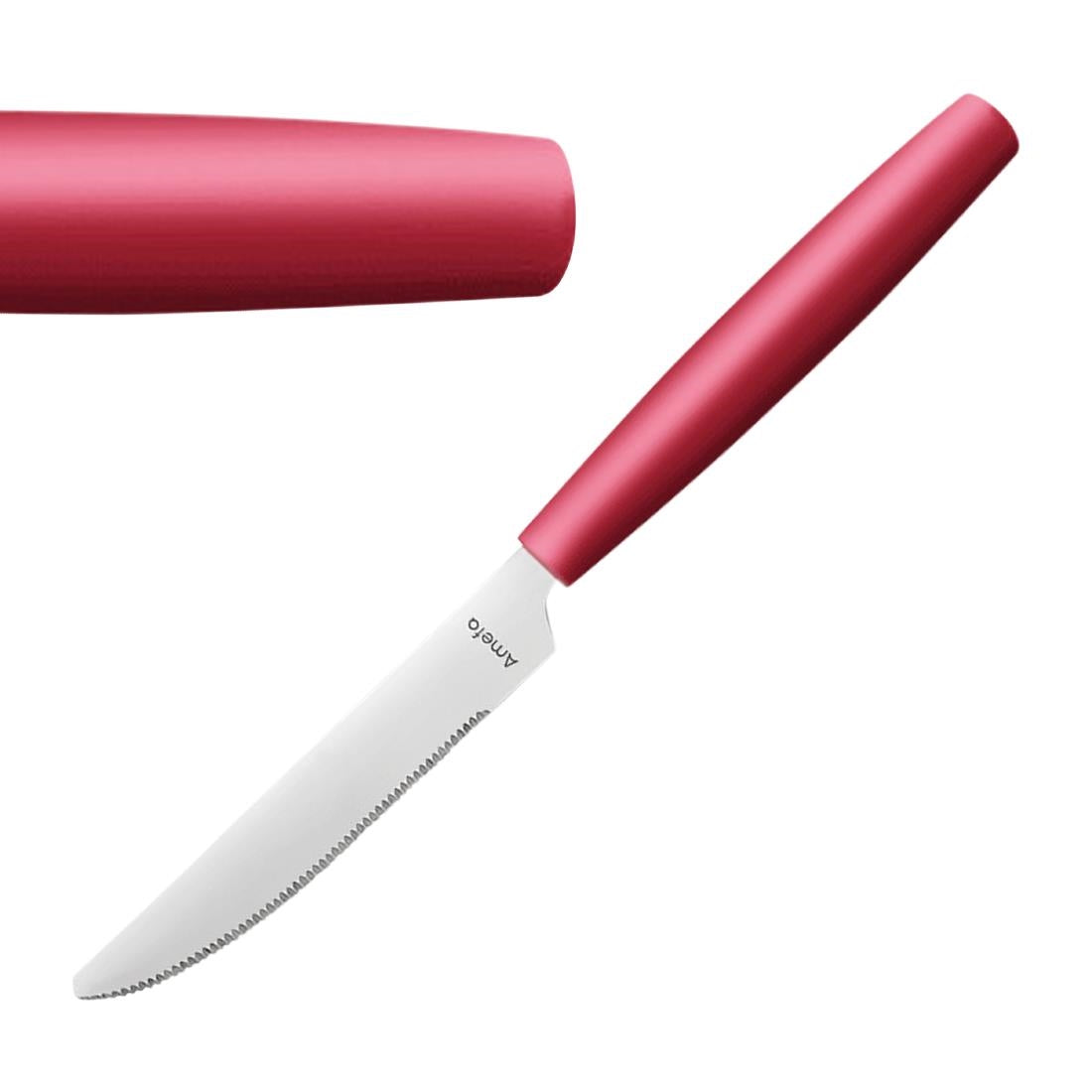 JD272 Amefa Pixel Table Knife Red (Pack 12)