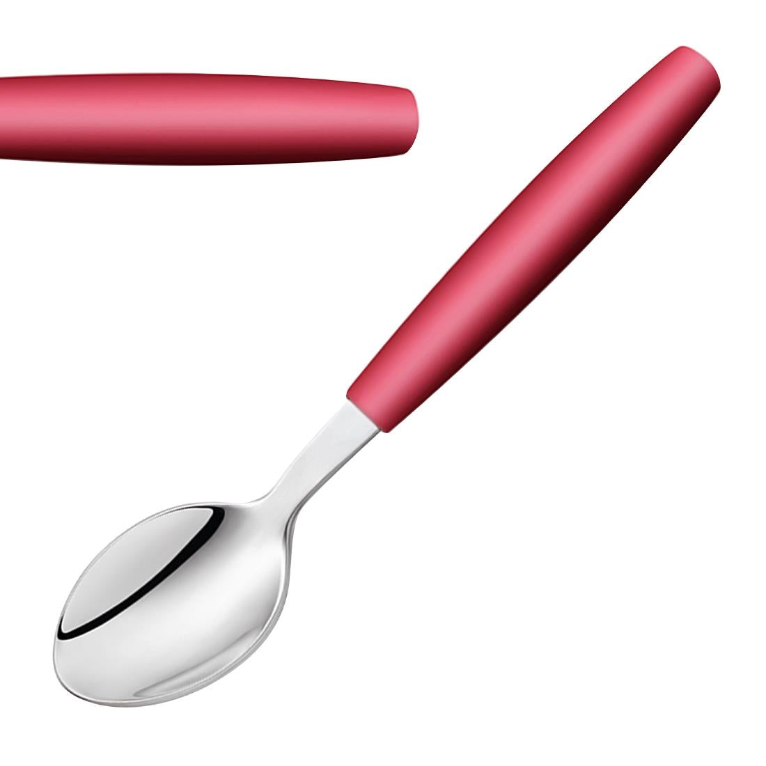 JD277 Amefa Pixel Dessert Spoon Red (Pack 12)