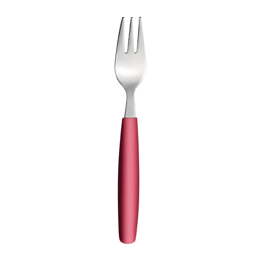 JD279 Amefa Pixel Cake Fork Red (Pack 12)