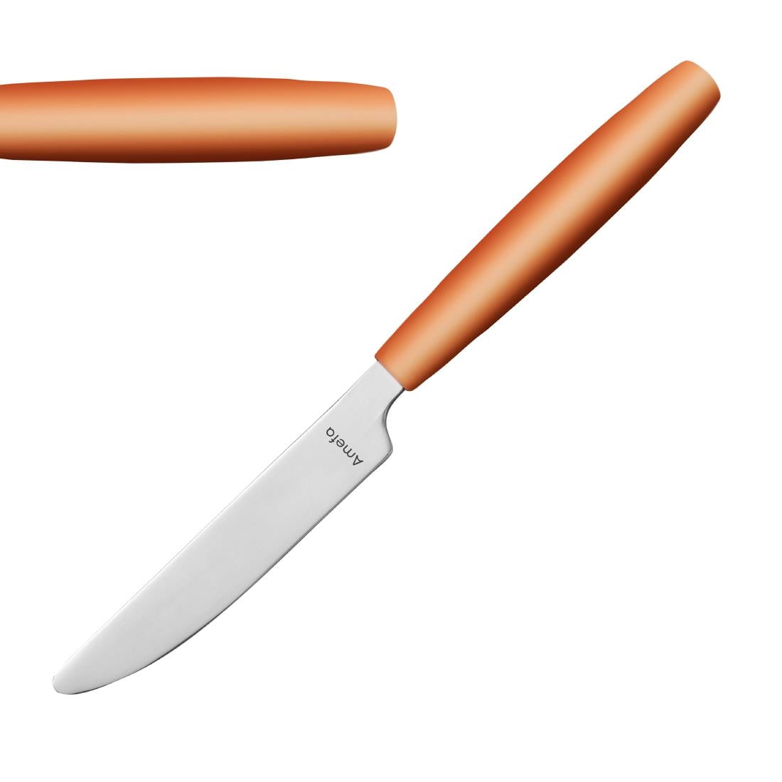 JD283 Amefa Pixel Dessert Knife Orange (Pack 12)