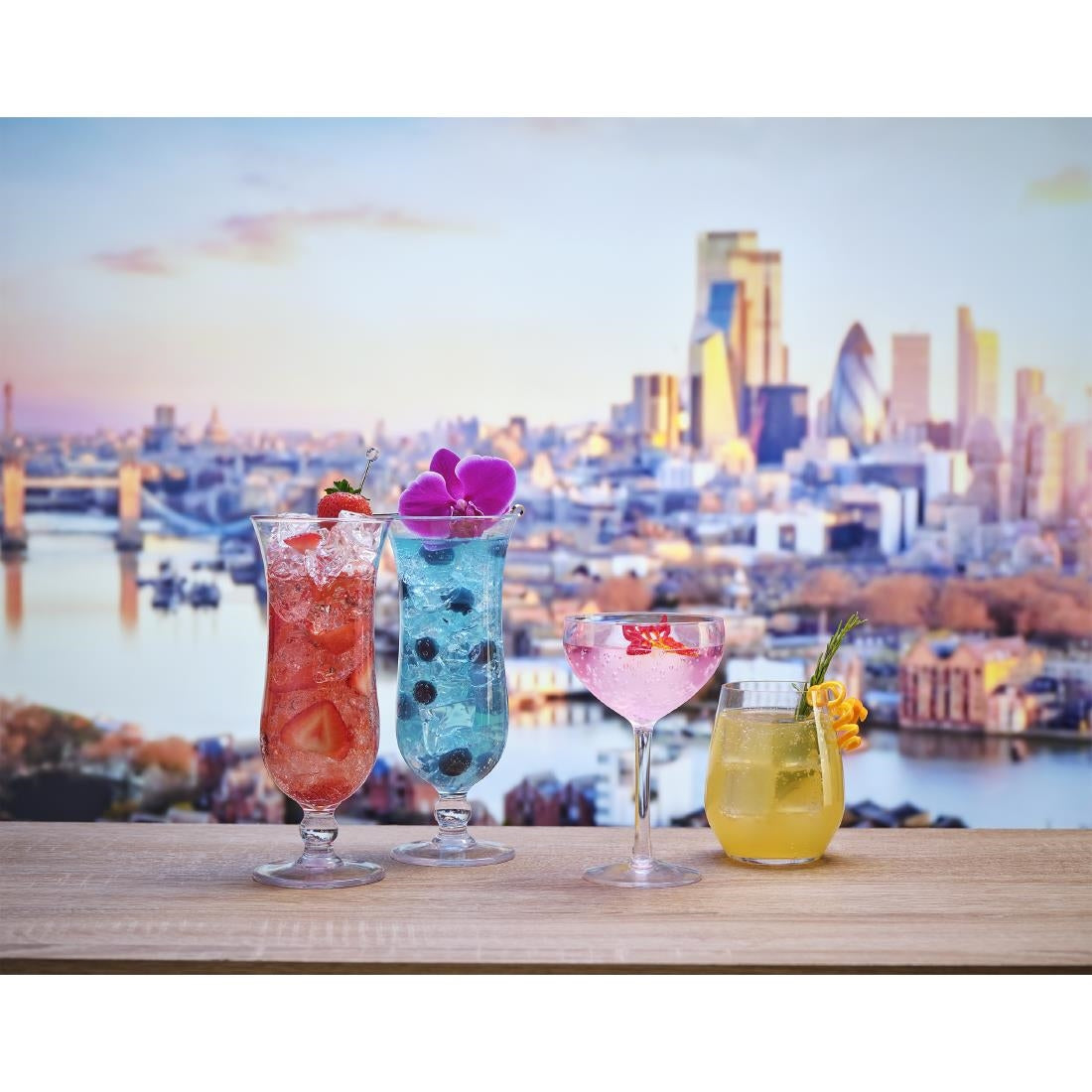 JD396 - Royal Leerdam Specials Cocktails Hurricane Glasses 440ml/15.5oz (6 Pack)