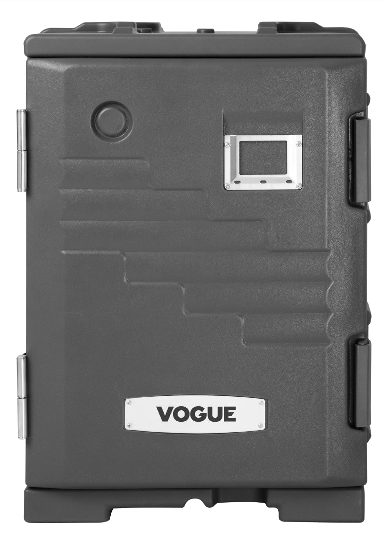 Vogue Front Loading 1/1GN Insulated Food Pan Carrier Black