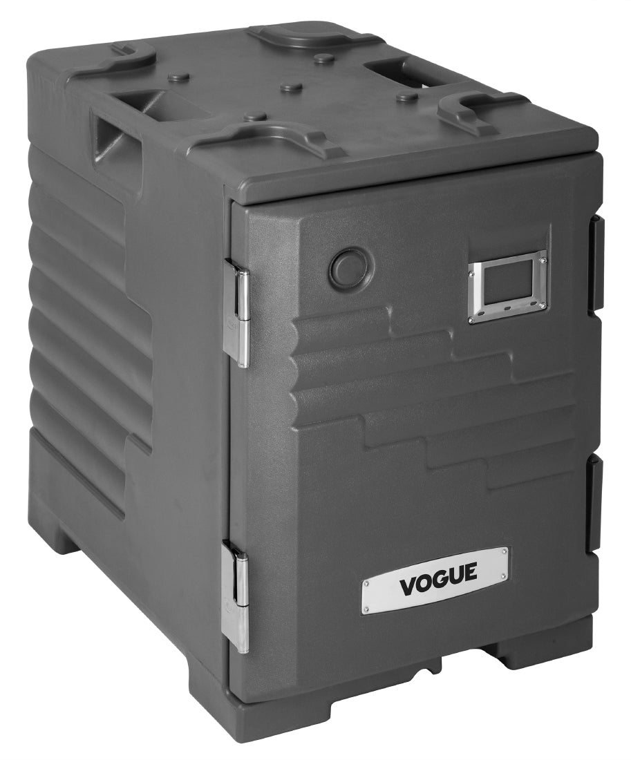 Vogue Front Loading 1/1GN Insulated Food Pan Carrier Black