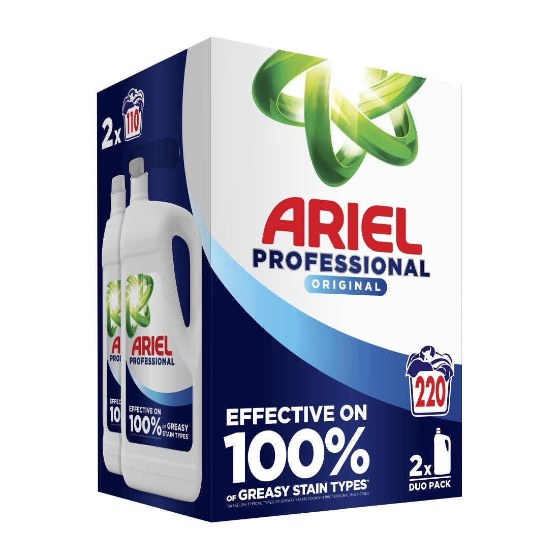 JD468 Ariel Professional Regular Liquid Duo Pack 4.95L 110Washes CSx2