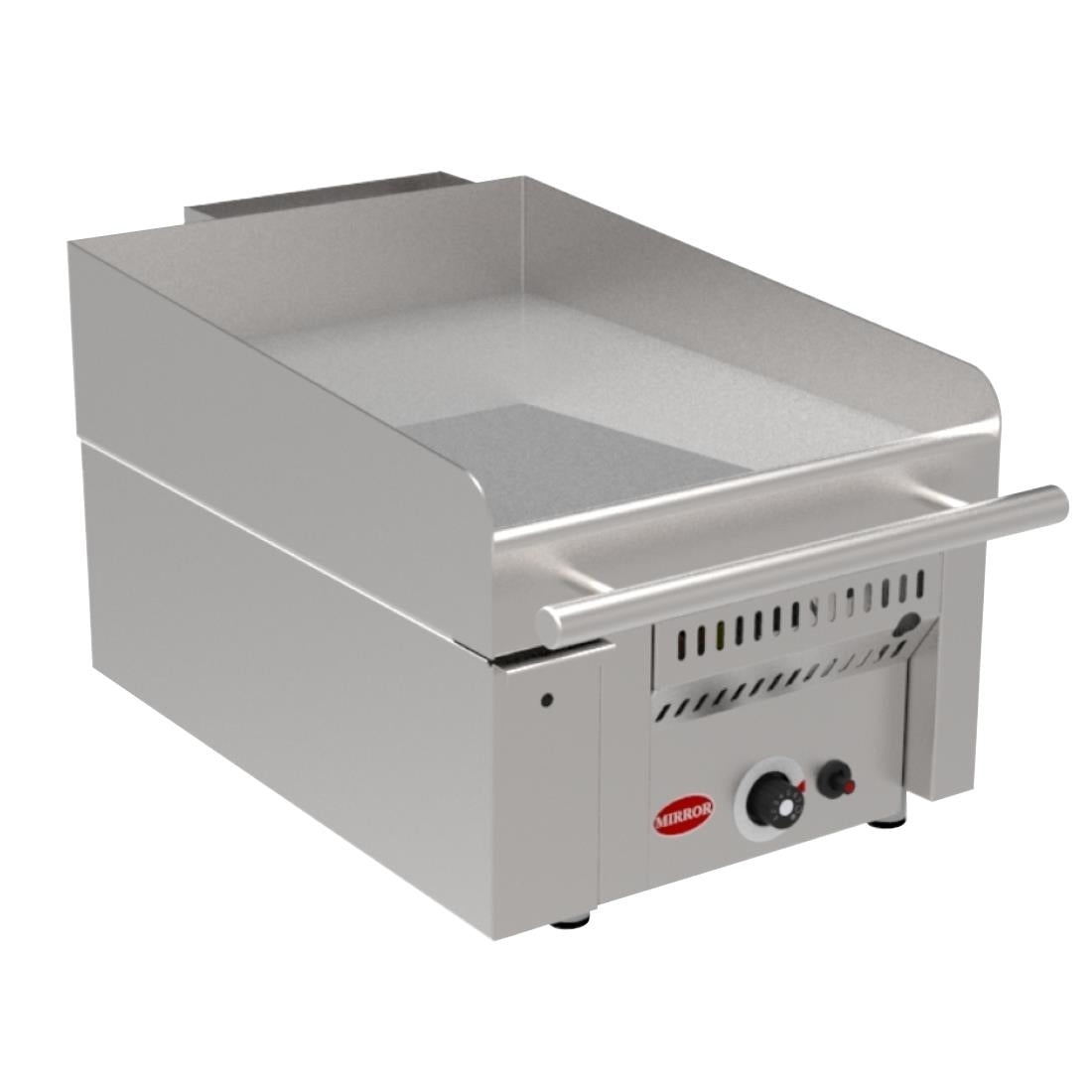 JE077 Mirror 1 Zone Gas Heavy Duty Chromed Griddle (Direct)