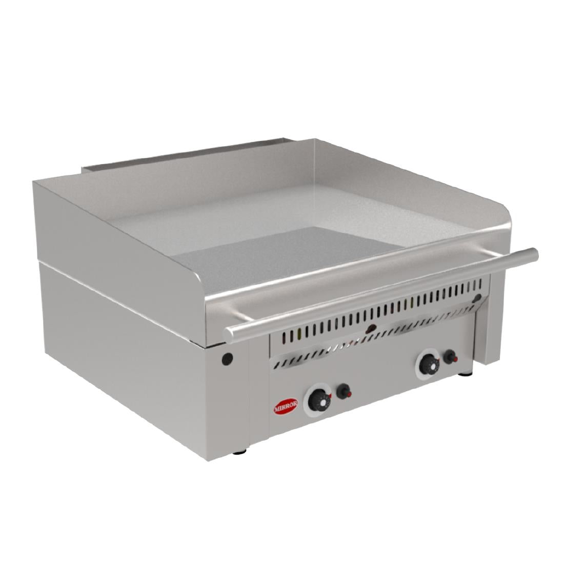JE078 Mirror 2 Zone Gas Heavy Duty Chrome Griddle (Direct)