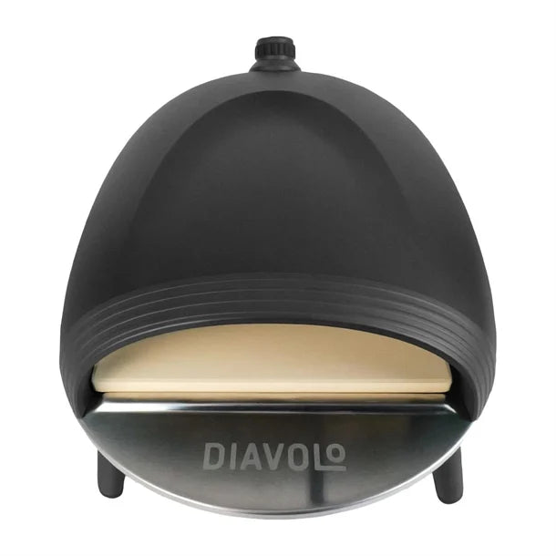 JE366 Diavolo Gas Fired Portable Pizza Oven Black (Direct)