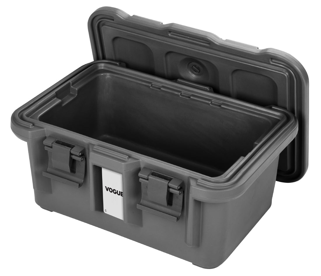 Vogue Top Loading 1/1GN Insulated Food Pan Carrier Black