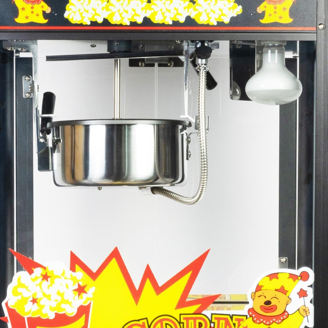 JE456 Haxro Popcorn Machine And Cart Black 8oz (Direct)
