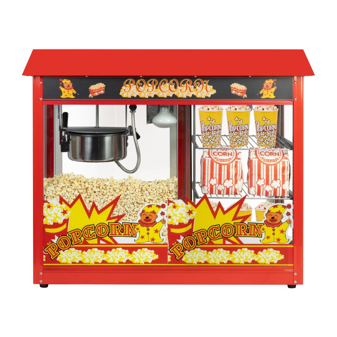 JE459 Haxro Popcorn Machine With 2 Shelves 8oz (Direct)