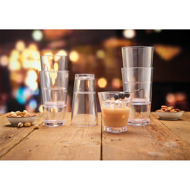 JE513 glassFORever Collins Stacker Glasses 570ml (24 Pack)