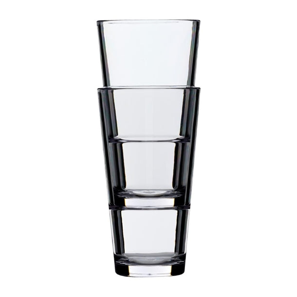 JE565 glassFORever Collins Stacker Beer Glasses 570ml (CE Brim at 1pt) (24 Pack)