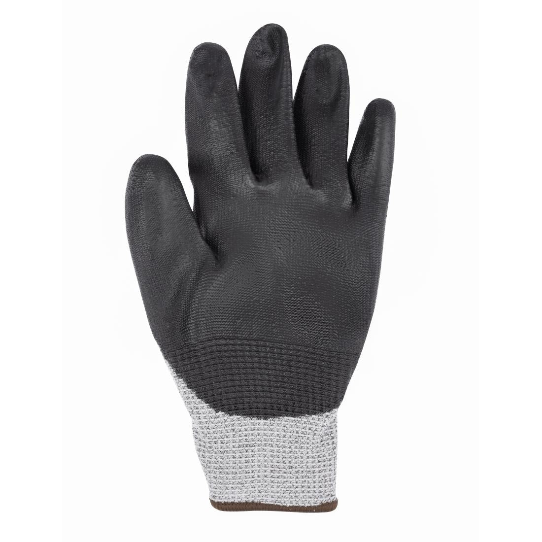 JE608-10 Glove KeepSAFE PU Palm Coated Pro Grey/Black Cut C - Size 10 (Pack 12) (Direct)