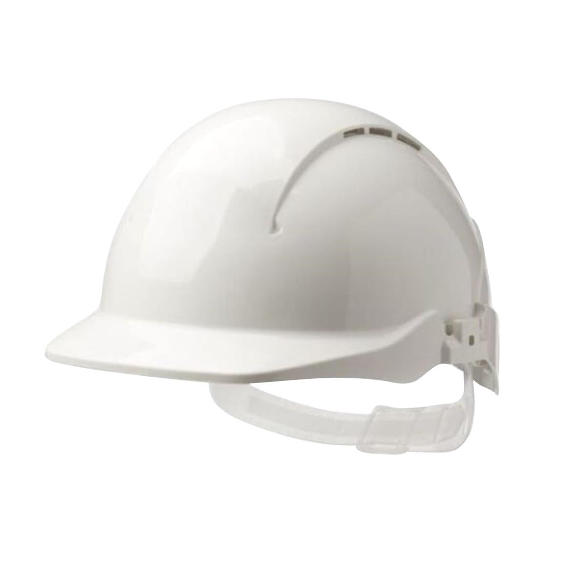 JE615 S08CWF White Helmet Safety Concept Vented Reduced Peak (Direct)