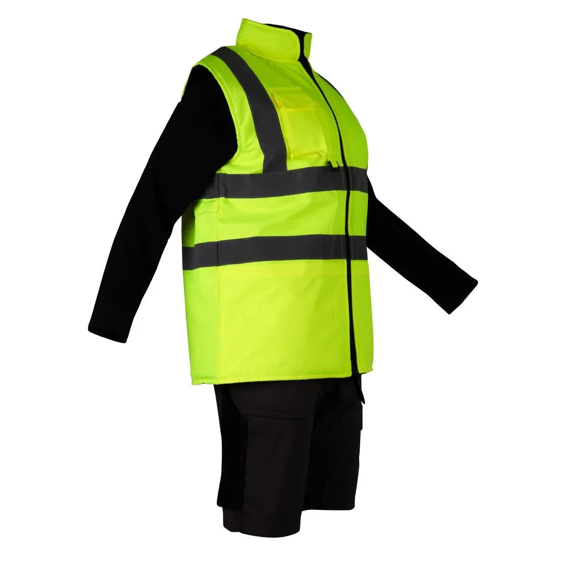 JE633-2XL KeepSAFE Hi Vis Bodywarmer Reversible Yellow - Size 2XL (Direct)