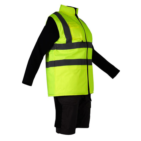 JE633-3XL KeepSAFE Hi Vis Bodywarmer Reversible Yellow - Size 3XL (Direct)