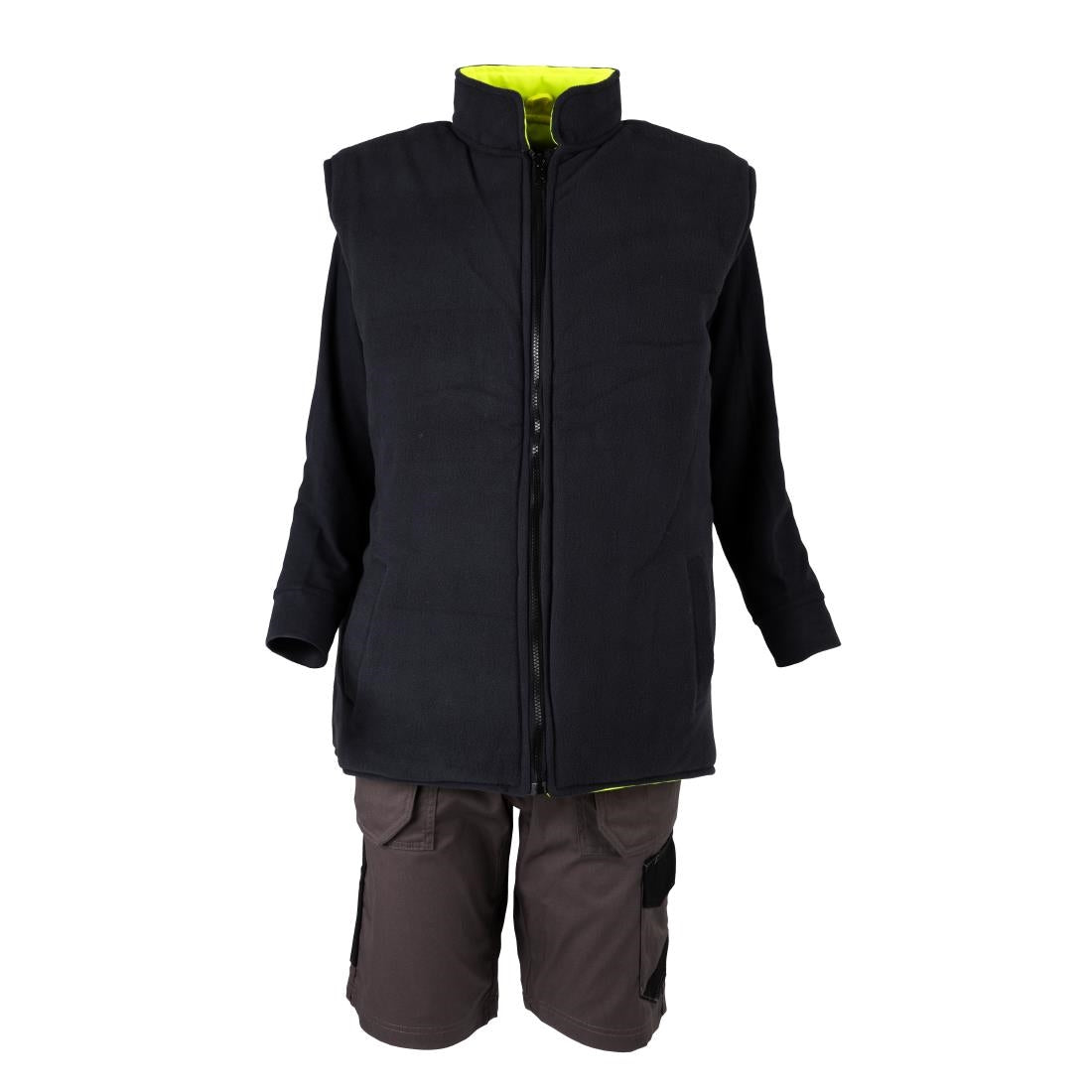 JE633-2XL KeepSAFE Hi Vis Bodywarmer Reversible Yellow - Size 2XL (Direct)