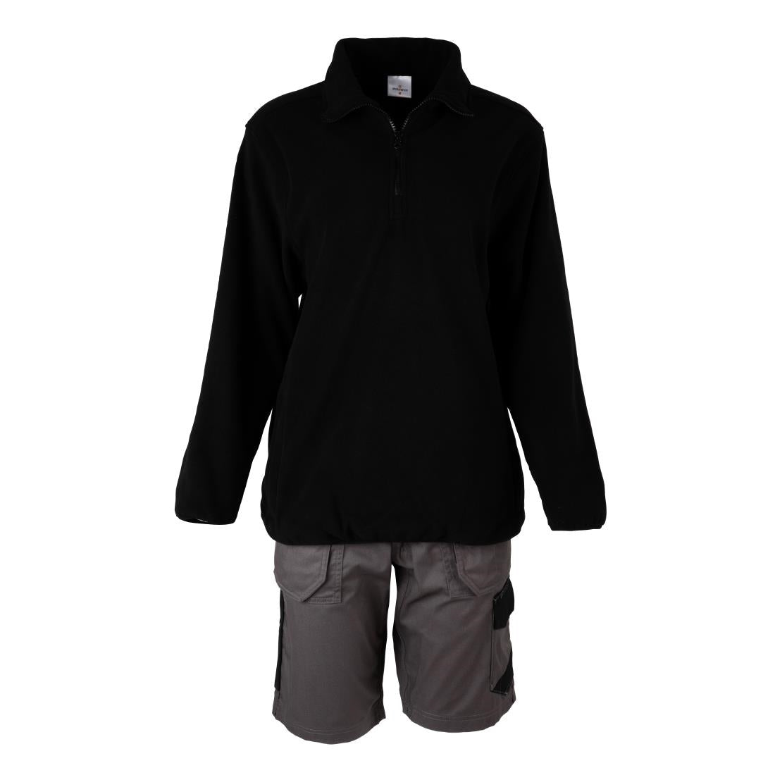 JE634-L Endurance 1/4 Zip Micro Fleece 280gsm Black - Size L (Direct)