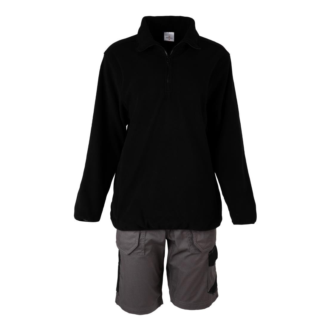 JE634-M Endurance 1/4 Zip Micro Fleece 280gsm Black - Size M (Direct)