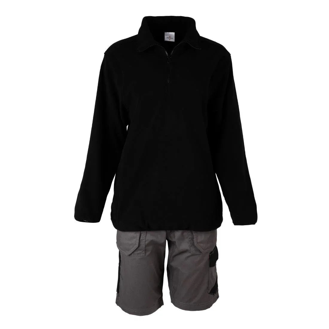 JE634-S Endurance 1/4 Zip Micro Fleece 280gsm Black - Size S (Direct)