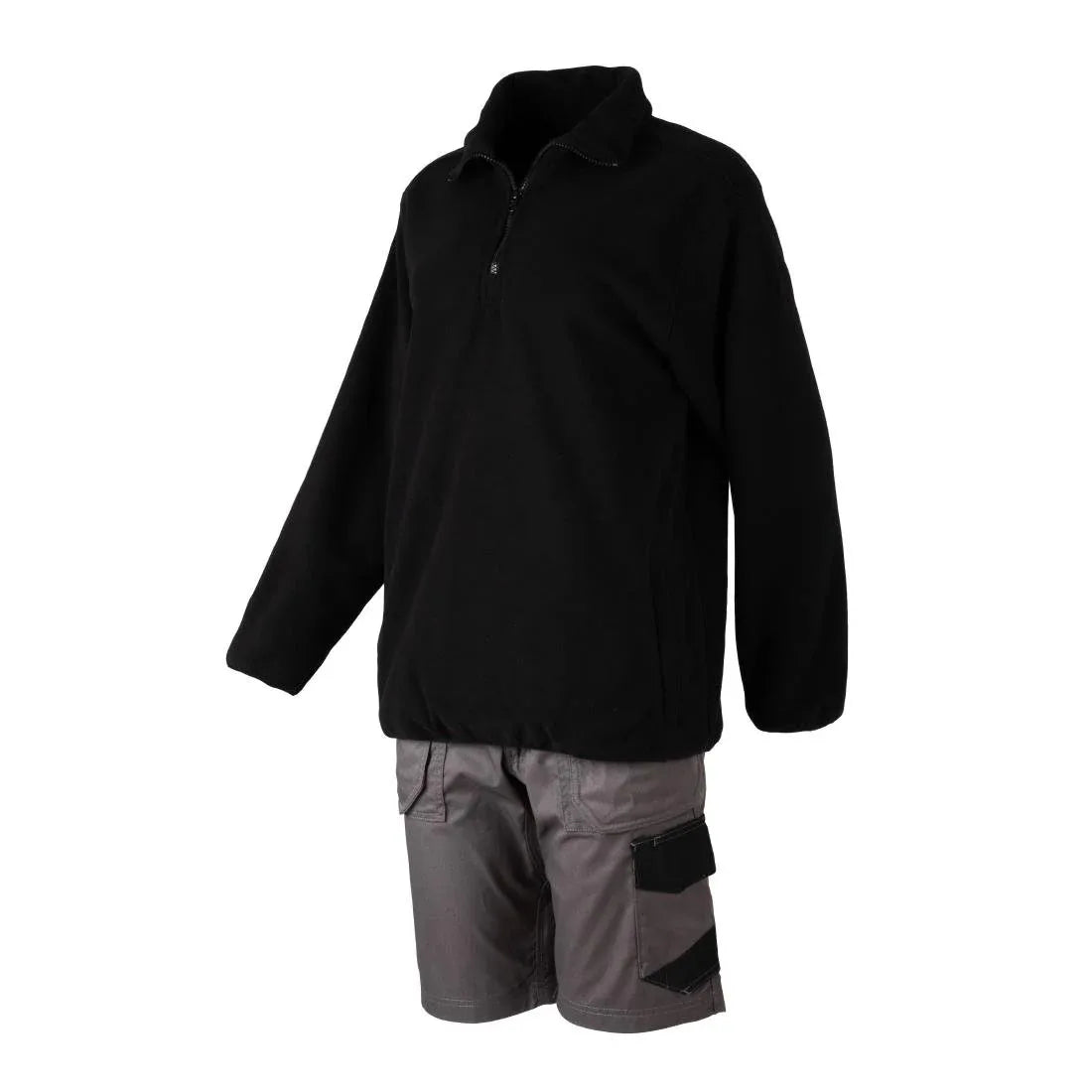 JE634-XL Endurance 1/4 Zip Micro Fleece 280gsm Black - Size XL (Direct)