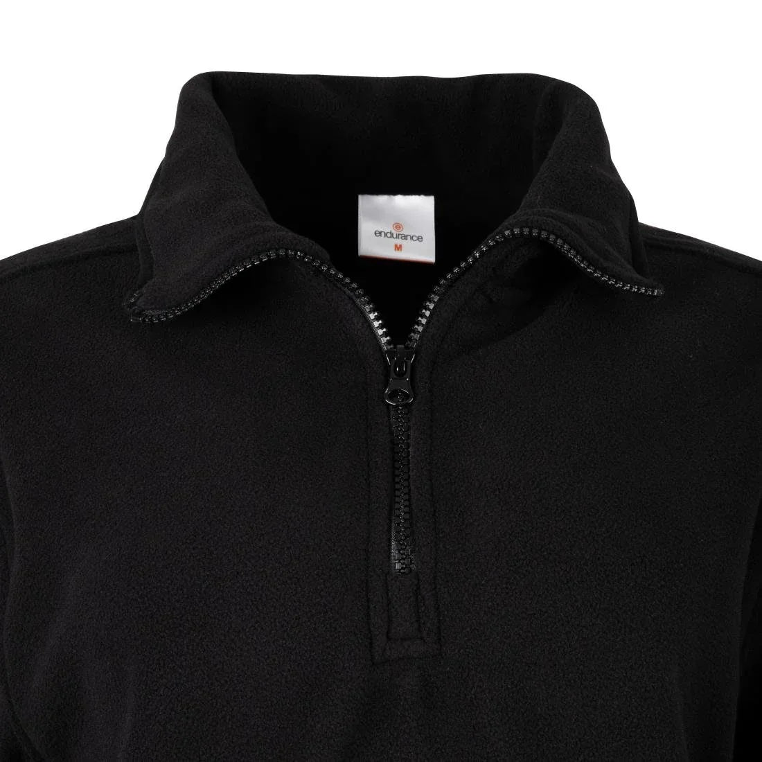 JE634-S Endurance 1/4 Zip Micro Fleece 280gsm Black - Size S (Direct)
