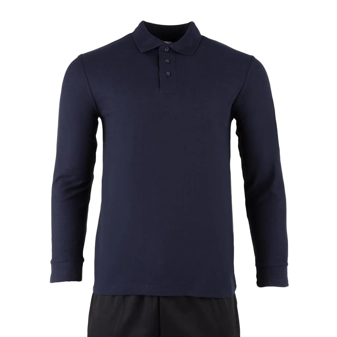 JE637-M Endurance Long Sleeve Navy Polo Shirt - Size M (Direct)