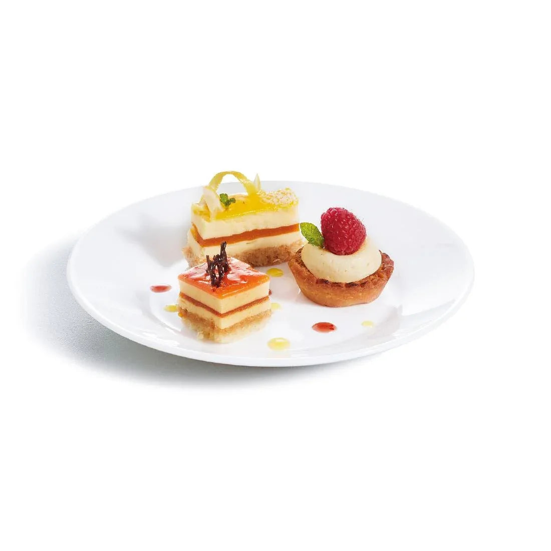 JE644 Arc Opal Restaurant Wide Rim Plate - 195mm (Pack 24)