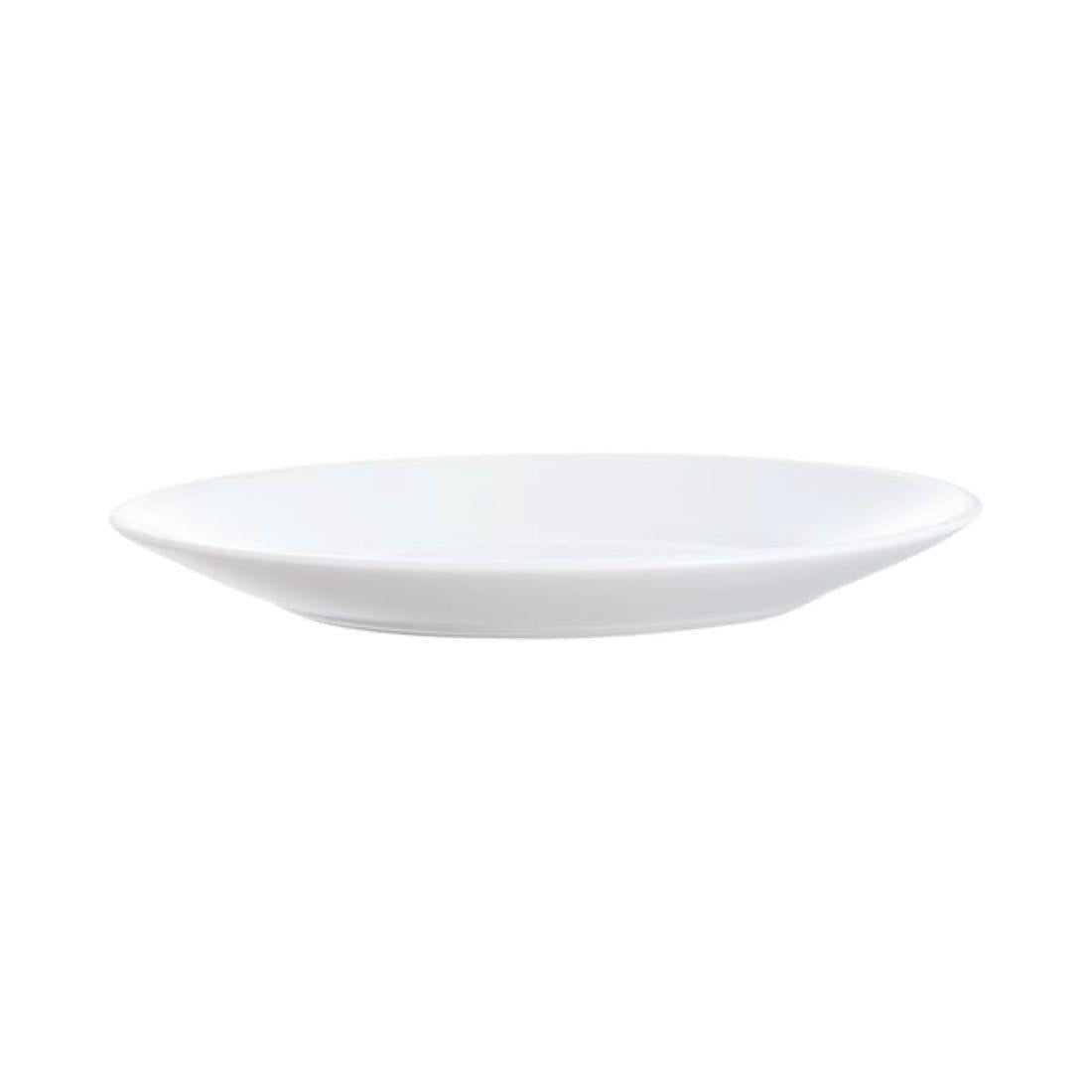 JE644 Arc Opal Restaurant Wide Rim Plate - 195mm (Pack 24)