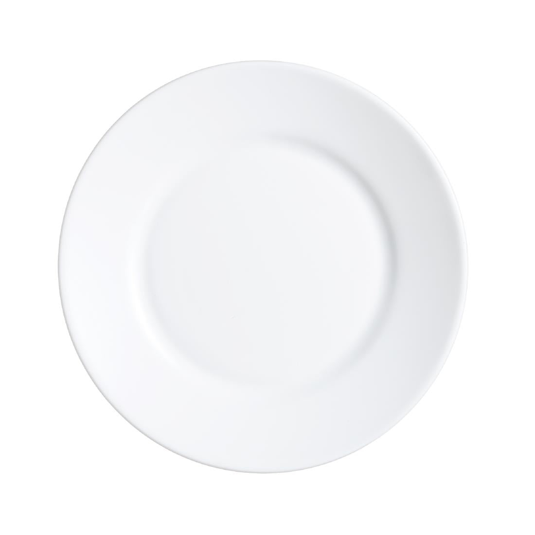 JE645 Arc Opal Restaurant Wide Rim Plate - 235mm (Pack 24)
