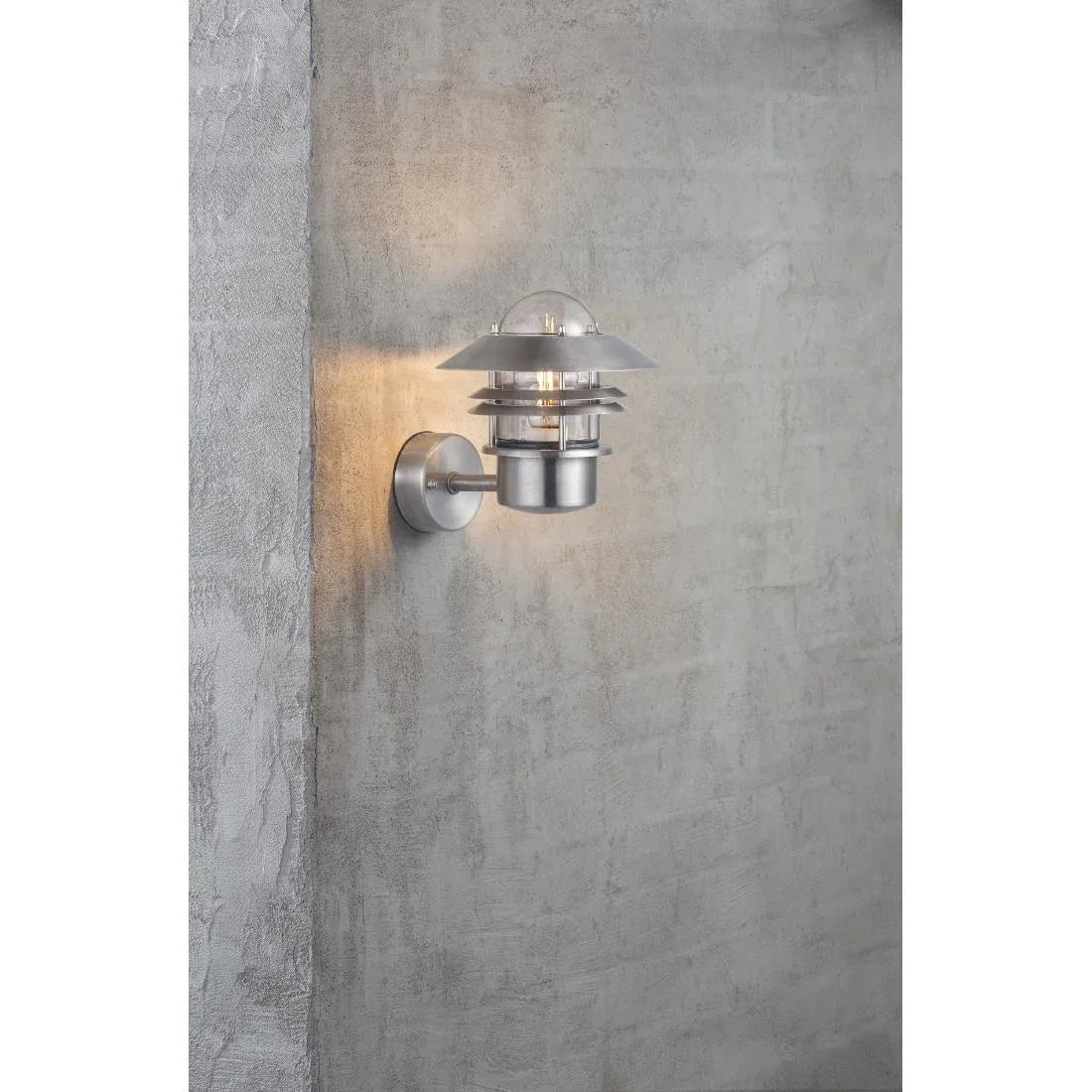 JE729 Nordlux Blokhus Up Outdoor Wall Light Galvanized (Direct)