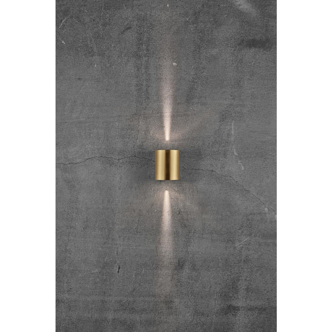 JE734 Nordlux Canto 2 Outdoor Wall Light Brass (Direct)