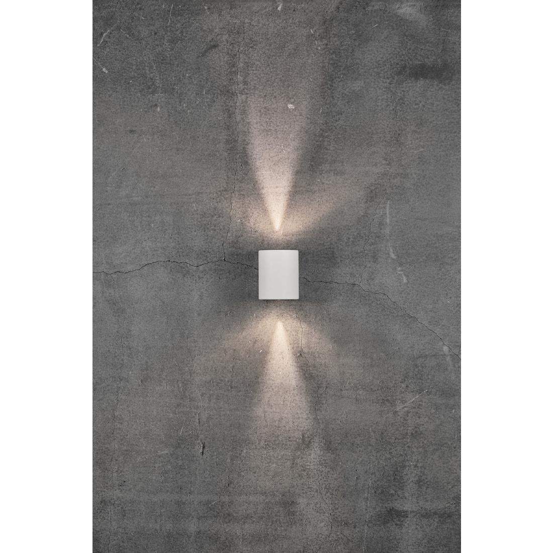JE738 Nordlux Canto 2 Outdoor Wall Light White (Direct)