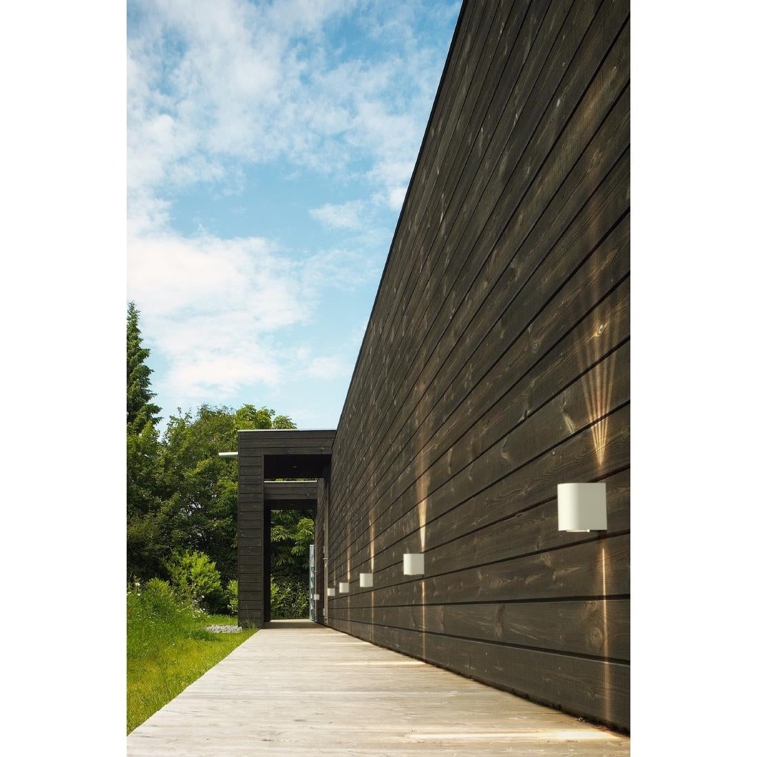 JE738 Nordlux Canto 2 Outdoor Wall Light White (Direct)