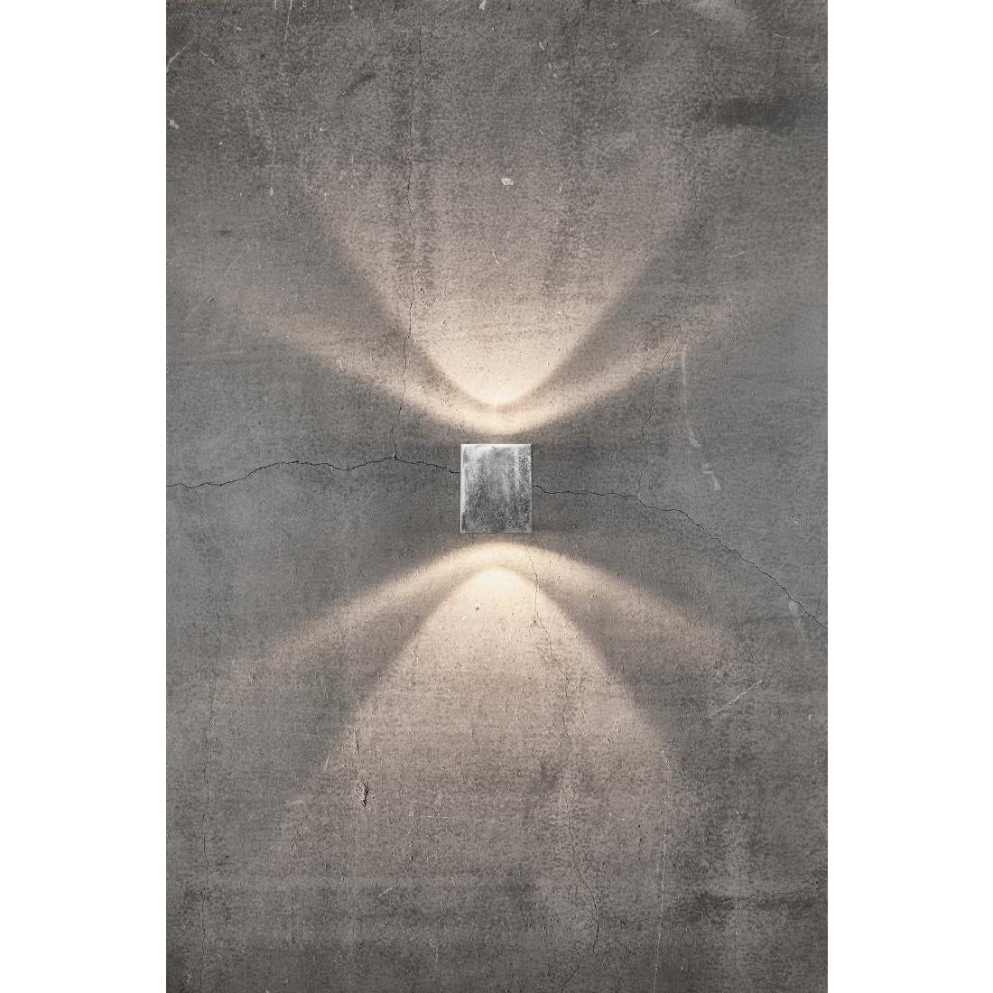 JE740 Nordlux Canto Kubi 2 Outdoor Wall Light Galvanized (Direct)