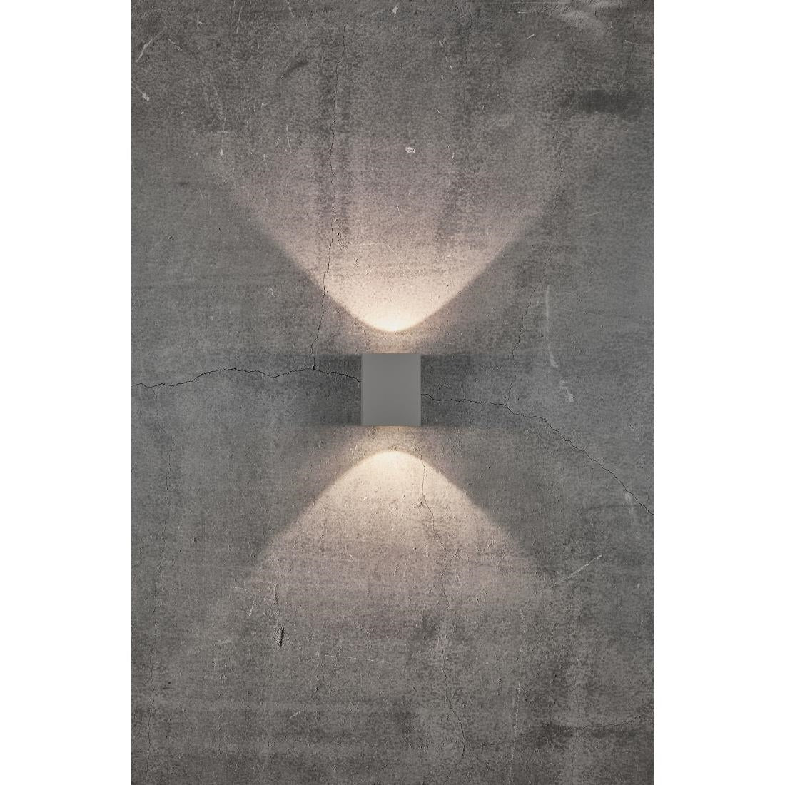 JE741 Nordlux Canto Kubi 2 Outdoor Wall Light Grey (Direct)