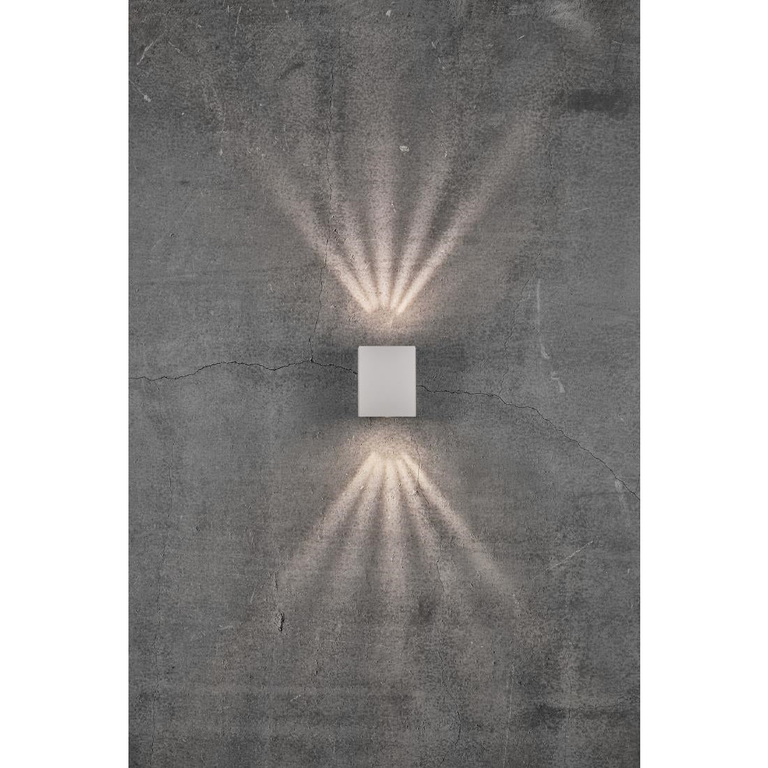 JE743 Nordlux Canto Kubi 2 Outdoor Wall Light White (Direct)