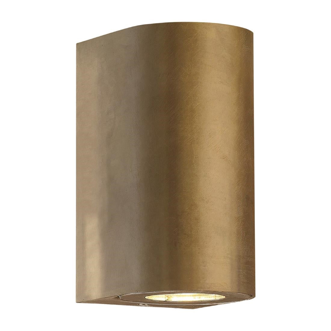 JE745 Nordlux Canto Maxi 2 Outdoor Wall Light Brass (Direct)