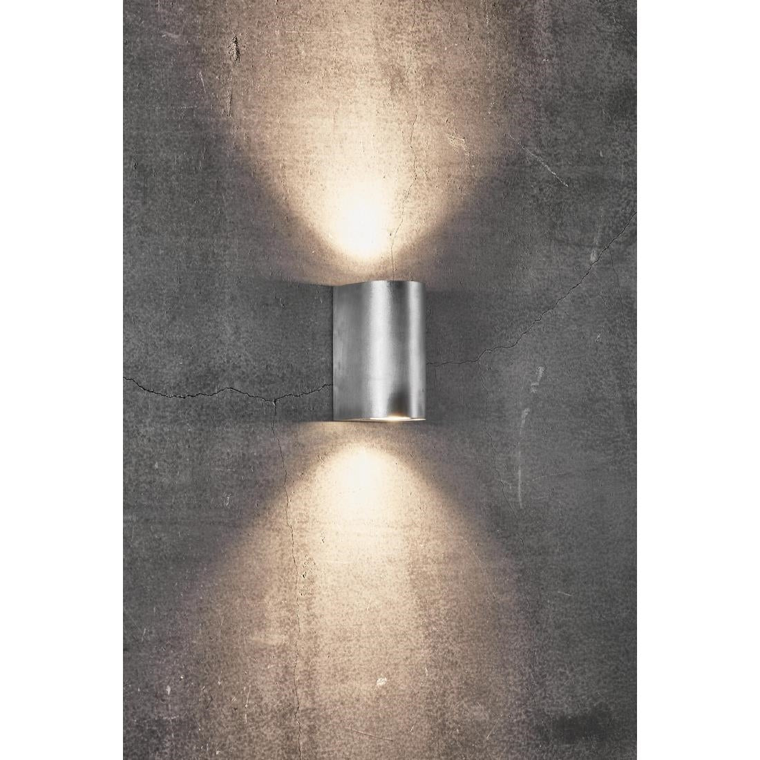 JE746 Nordlux Canto Maxi 2 Outdoor Wall Light Galvanized (Direct)