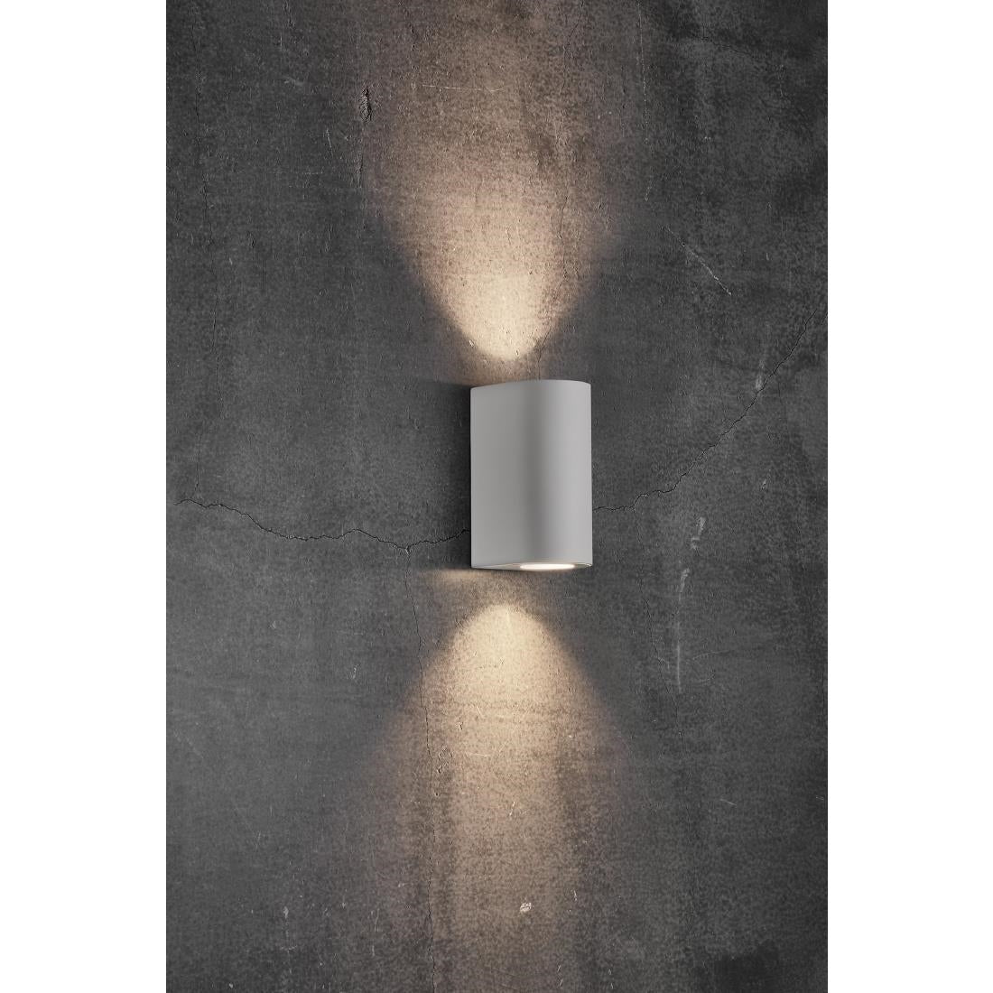 JE748 Nordlux Canto Maxi 2 Outdoor Wall Light White (Direct)